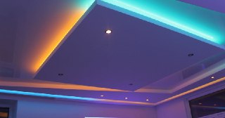 Натяжной потолок с подсветкой Приморско-Ахтарск, цена от 2091 руб.